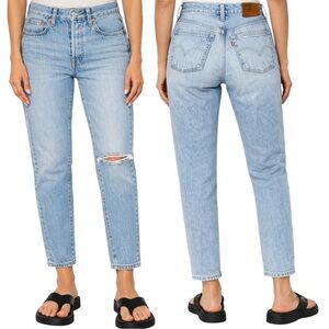 Levi’s 501 Skinny High Rise Jeans W24 L28 Cropped Length